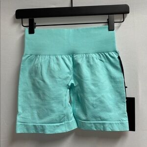 Violate The Dress Code Vice Booty Shorts Blue Green Size Small NWT